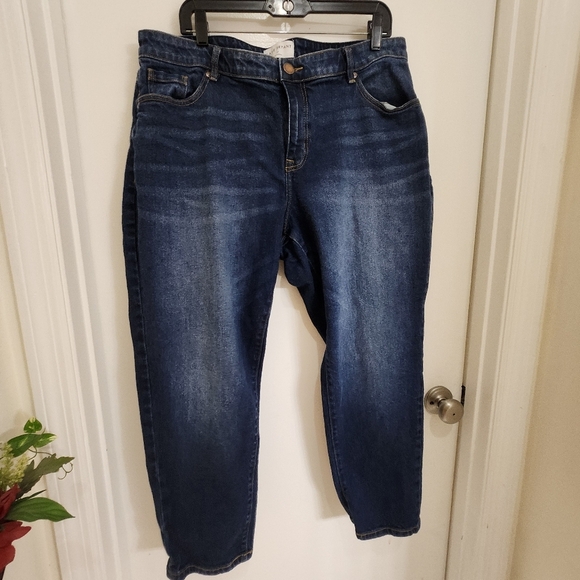 Lane bryant straightleg ankle jeans plus size 16p manufactured distres… - Picture 4 of 12